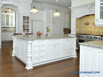 Біла кухня в інтер'єрі - 41 фото ідея інтер'єру кухні в класичному білому кольорі